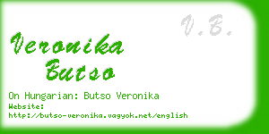 veronika butso business card